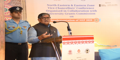 Governor Shri Gulab Chand Kataria speaking at the North Eastern and Eastern zone Vice Chancellors’ Conference on Implementation of NEP 2020