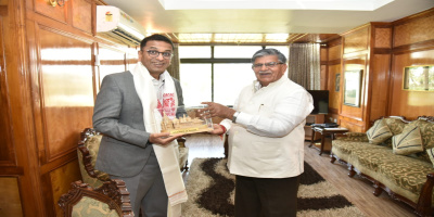 Hon'ble Governor with The Hon'ble CJI, Dr D Y Chandrachud at Rajbhavan