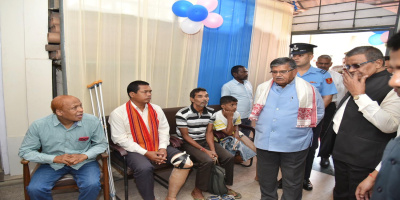 Hon'ble Governor visits Tolaram Bafna artificial Limb and Caliper Centre