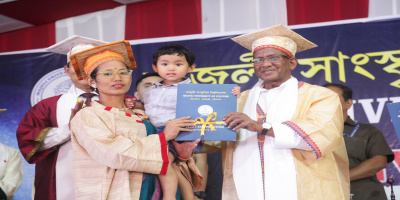 Governor confers degrees on first convocation of Majuli Cultural University