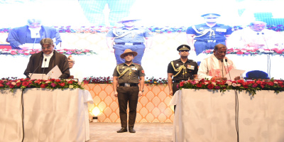 Shri Lakshman Prasad Acharya has been sworn in as the 32nd Governor of Assam at a swearing in ceremony held at Srimanta Sankardeva Kalakshetra in Guwahati on 30-07-2024. Chief Justice, Gauhati High Court Justice Vijay Bishnoi administered the oath of office to the new Governor.