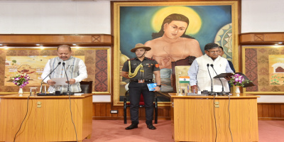 Hon'ble Governor administers oath to Bhaskar Jyoti Mahanta