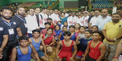 Governor attends the closing ceremony of 17th All Assam Inter District Wrestling Championship 2024