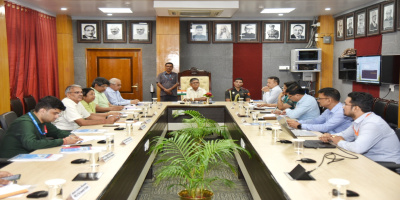 Assam Governor chairs a meeting with the officials of the Higher Education dept.