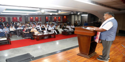 Assam Governor delivering his speech during 8th Prof. Sarat Mahanta Memorial Lecture.