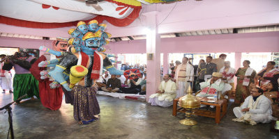 Assam Governor visits Konwerpur Sri Sri Barkhatpar Sattra in Sivasagar