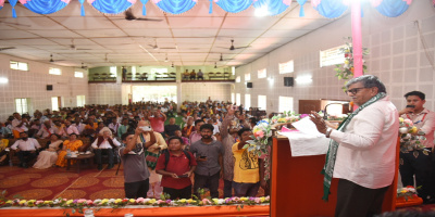 Delivering his speech during the inaugural ceremony of Assam State convention, 2024 of Seemanta Chetna Mancha Purvottar