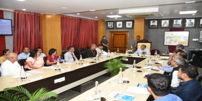 Governor  reviewing the activities of Border Protection and Development Department