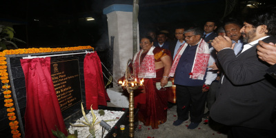 Governor Shri Gulab Chand Kataria and First Lady of Assam Smt. Anita Kataria inaugurated a walking zone, childrens' park and parking area in Raj Bhavan campus