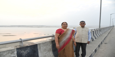 Governor and First Lady at Bogibeel bridge.