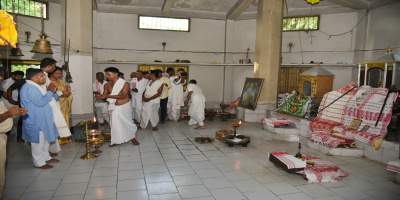 Governor at a Satra in Majuli