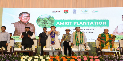 Governor attends Amrit Briksharopan programme in Chandubi