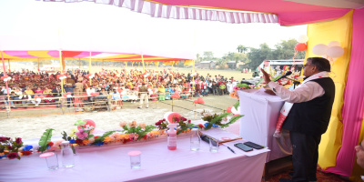 Governor attends Viksit Bharat Sankalp Yatra at Kalyan Gaon panchayat in Darrang District