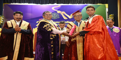 Governor confers degree to a student on the occasion of 23rd convocation of Assam Agricultural University