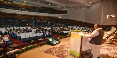 Governor delivering his speech during the conference on India’s Progressive Path in the Administration of Criminal Justice System at IIT-G