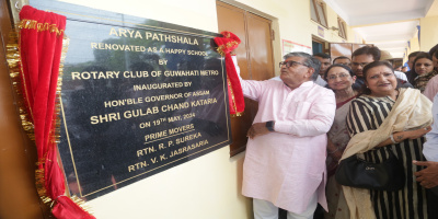 Governor inaugurates the newly renovated Arya Pathshala as a Happy School