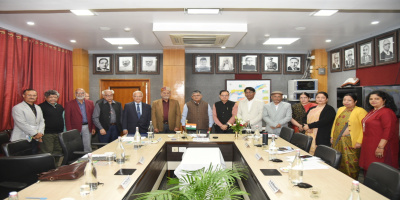 Governor with  the Chancellor’s Nominee of Sri Women's University at Raj Bhavan