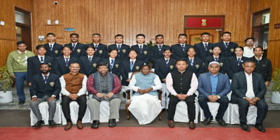 Governor interacts with Republic Day Parade 2025 National Service Scheme (NSS) North East contingents