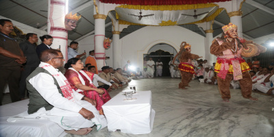 Governor at Samaguri Satra Majuli