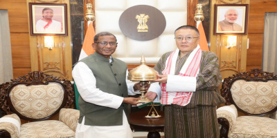 Consulate General of Bhutan in Guwahati, HE MR. Jigme Thinlye Namgyal visits Assam Governor Shri Gulab Chand Kataria at Raj Bhavan